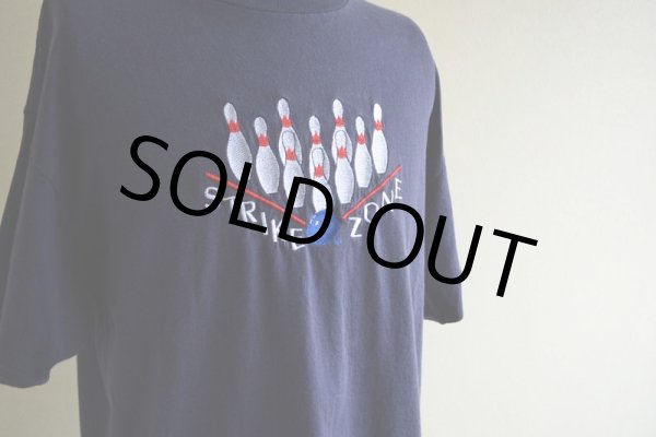 画像9: 1990s〜 STRIKE ZONE ボウリング刺繍Tシャツ　 表記XL  (9)