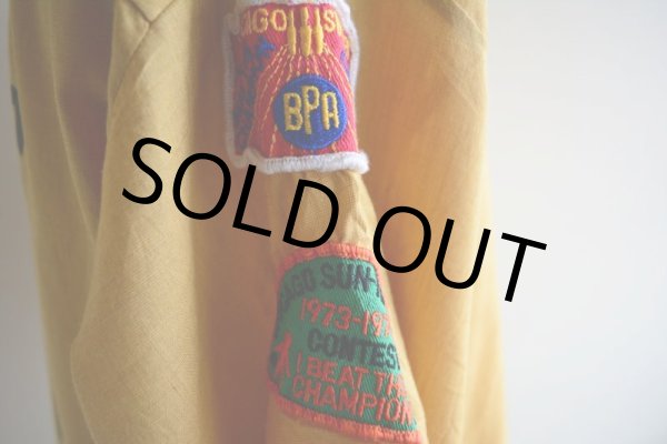 画像10: 1970s Hilton ボーリングシャツ　 表記L  (10)