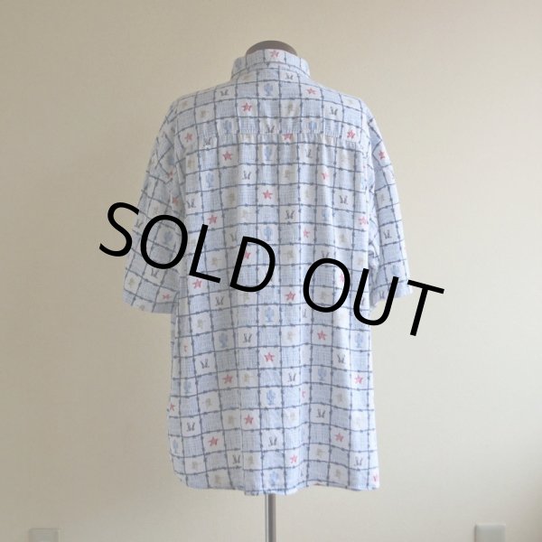 画像3: 1990s BARN FLY ウエスタン柄コットンBDシャツ　 表記L  (3)