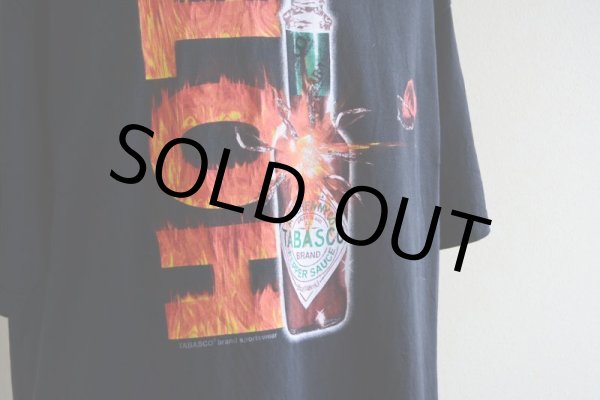 画像8: 1990-00s TABASCO HOTプリントTシャツ　 表記XL  (8)