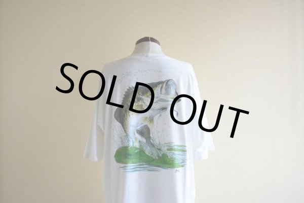 画像10: 1990s T.S.F. ORIGINALS ブラックバスTシャツ  MADE IN USA  表記XXL  (10)