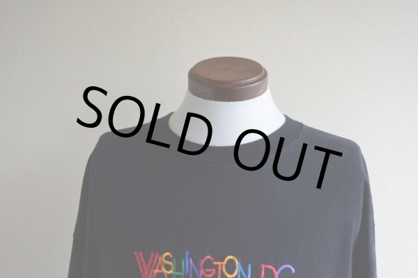 画像6: 1990s〜 WASHINGTON D.C. 刺繍ロゴTシャツ  表記XL  (6)