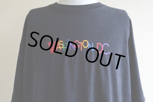 画像7: 1990s〜 WASHINGTON D.C. 刺繍ロゴTシャツ  表記XL  (7)