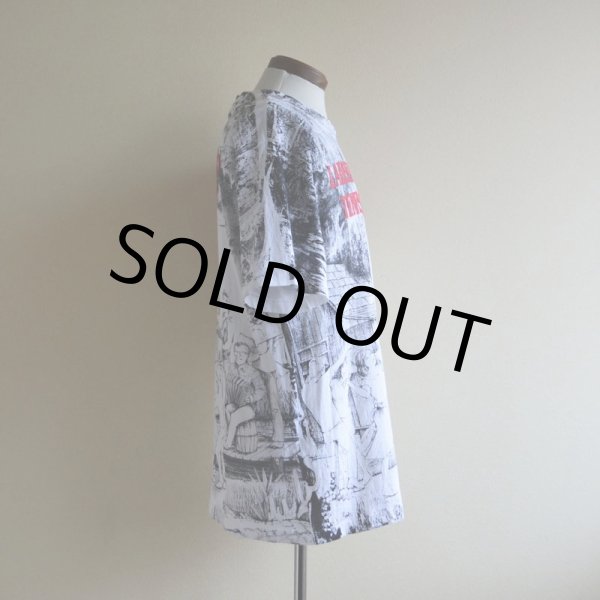 画像2: 1990s LAISSEZ LES BONS TEMPS ROULER 総柄プリントTシャツ　 MADE IN USA　 表記L  (2)