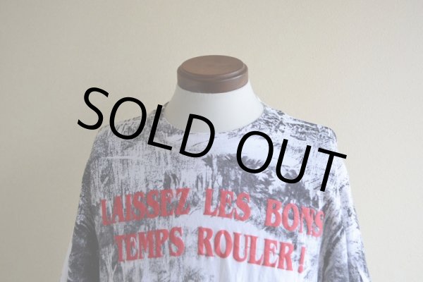 画像6: 1990s LAISSEZ LES BONS TEMPS ROULER 総柄プリントTシャツ　 MADE IN USA　 表記L  (6)