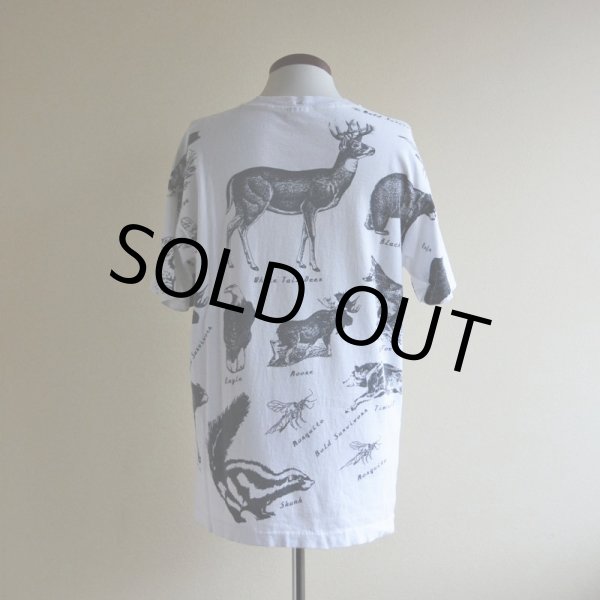 画像3: 1990s アニマルプリント 総柄Tシャツ　 MADE IN USA　 表記L  (3)