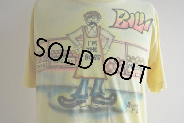 画像8: 1970s I'M THE BOSS ペイントTシャツ  表記L  (8)