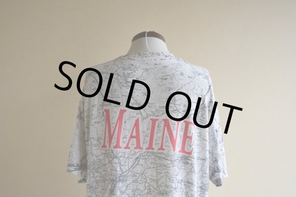 画像11: 1990s MAINE マップTシャツ　 表記L  (11)