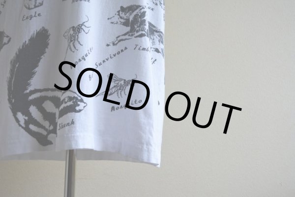 画像8: 1990s アニマルプリント 総柄Tシャツ　 MADE IN USA　 表記L  (8)