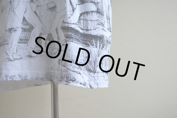 画像9: 1990s LAISSEZ LES BONS TEMPS ROULER 総柄プリントTシャツ　 MADE IN USA　 表記L  (9)