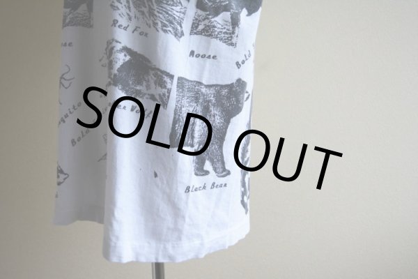 画像10: 1990s アニマルプリント 総柄Tシャツ　 MADE IN USA　 表記L  (10)