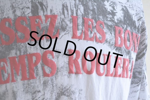 画像8: 1990s LAISSEZ LES BONS TEMPS ROULER 総柄プリントTシャツ　 MADE IN USA　 表記L  (8)