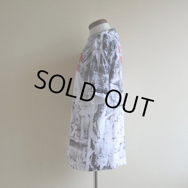 画像4: 1990s LAISSEZ LES BONS TEMPS ROULER 総柄プリントTシャツ　 MADE IN USA　 表記L  (4)