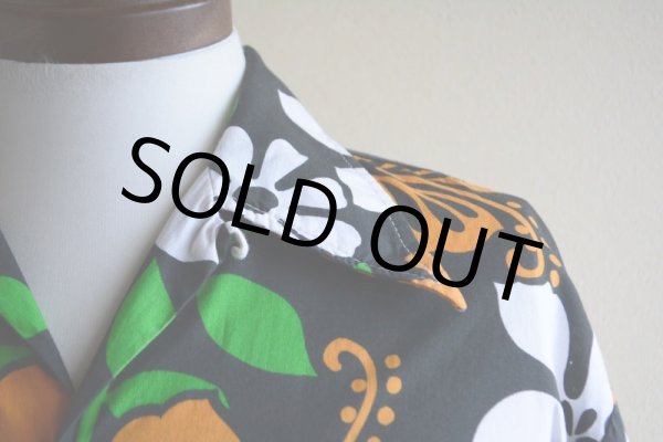 画像7: 1970s SEARS コットンアロハシャツ　 実寸ML  (7)