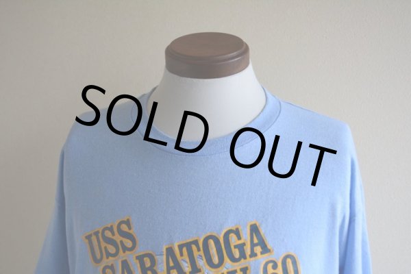 画像7: 1980s USS SARATOGA CV-60 プリントTシャツ  実寸L  (7)
