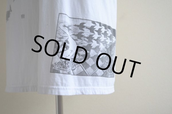 画像10: M.C.Escher Tシャツ　 "Sky and Water I"　 表記L  (10)