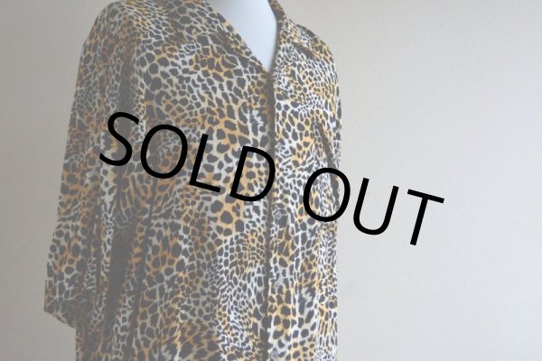 画像10: 1990s ヒョウ柄 レーヨンシャツ　 表記XL  (10)