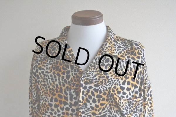 画像7: 1990s ヒョウ柄 レーヨンシャツ　 表記XL  (7)