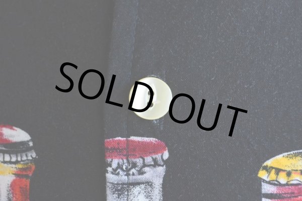 画像9: 1990s ビール柄 コットンシャツ　 MADE IN USA　 表記L  (9)