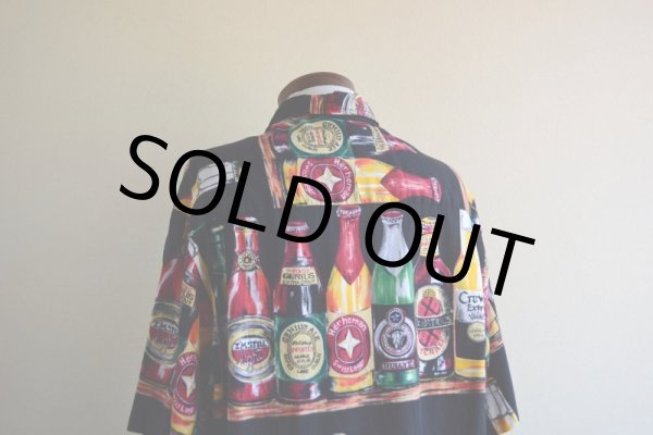 画像12: 1990s ビール柄 コットンシャツ　 MADE IN USA　 表記L  (12)