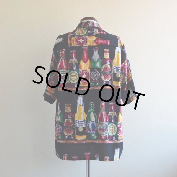 画像3: 1990s ビール柄 コットンシャツ　 MADE IN USA　 表記L  (3)