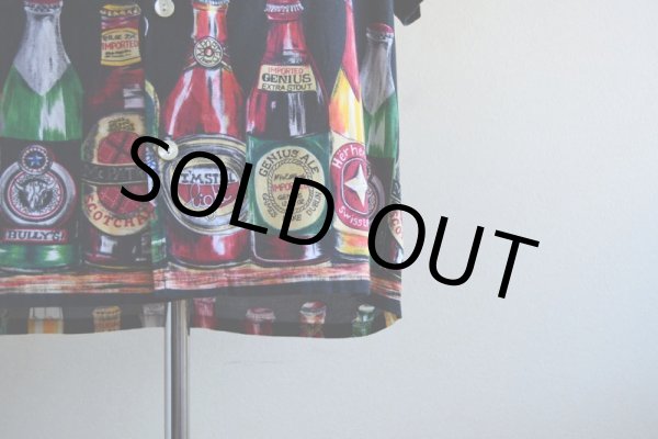 画像10: 1990s ビール柄 コットンシャツ　 MADE IN USA　 表記L  (10)