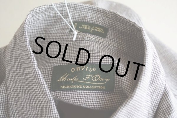 画像5: ORVIS マチ付き半袖リネンシャツ　 表記L  (5)