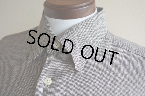 画像7: ORVIS マチ付き半袖リネンシャツ　 表記L  (7)