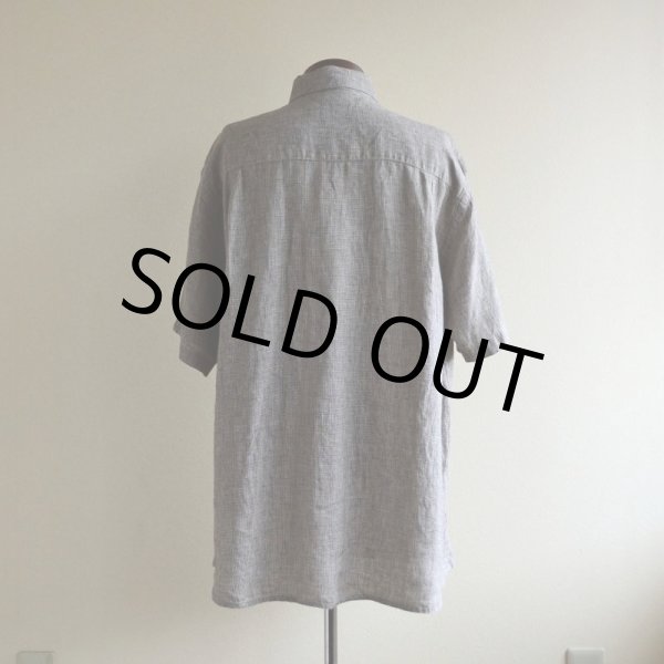 画像3: ORVIS マチ付き半袖リネンシャツ　 表記L  (3)