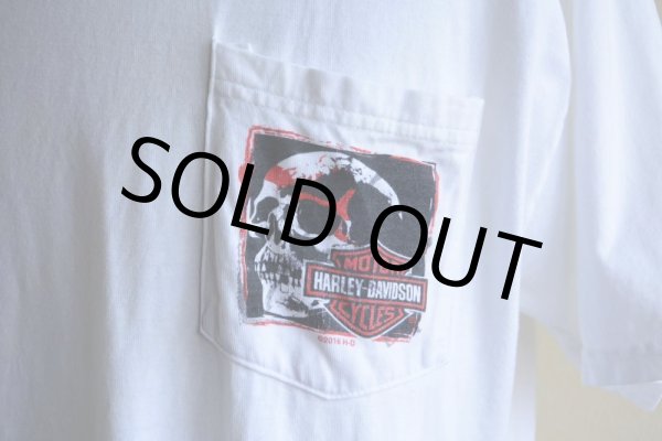 画像6: 2000s〜 HARLEY-DAVIDSON ポケットTシャツ　 実寸L  (6)
