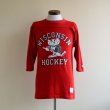 画像1: 1980s Champion フットボールTシャツ　 WISCONSIN HOCKEY　 表記S  (1)