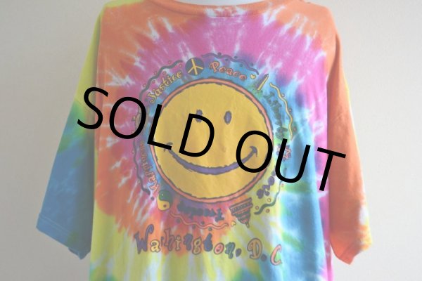画像8: 1990s〜 PEACE タイダイTシャツ　 表記XL  (8)