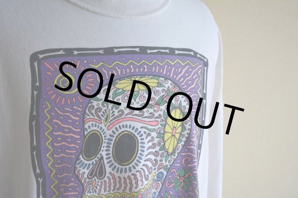 画像8: 1990s TESOROS カラベラアートTシャツ  表記XL  (8)