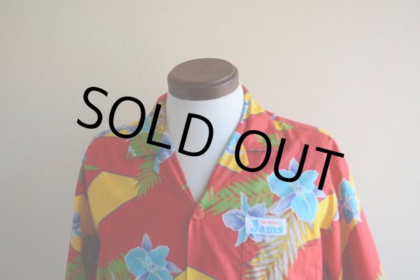 画像6: ORIGINAL JAMS コットンアロハシャツ  Surf Line HAWAII  表記M  (6)