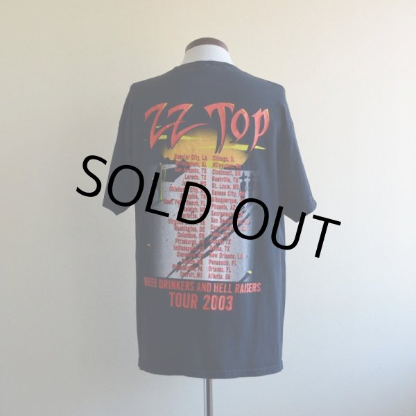 画像3: ’03 ZZ TOP BEER DRINKERS AND HELL RAISERS TOUR Tシャツ　 表記L  (3)