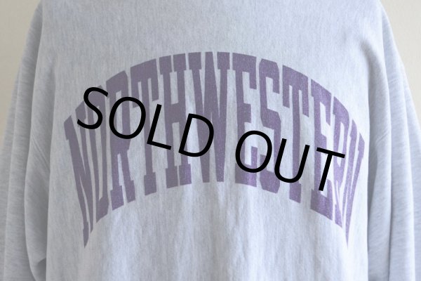 画像9: 1990s Champion リバースウィーブスウェット　 NORTHWESTERN/染込みプリント　 表記XL  (9)