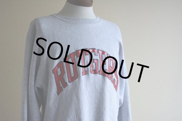 画像8: 1990s Champion リバースウィーブスウェット　 RUTGERS　 表記L  (8)