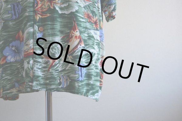 画像9: 1990s HANA BAY レーヨンアロハシャツ　 表記M  (9)