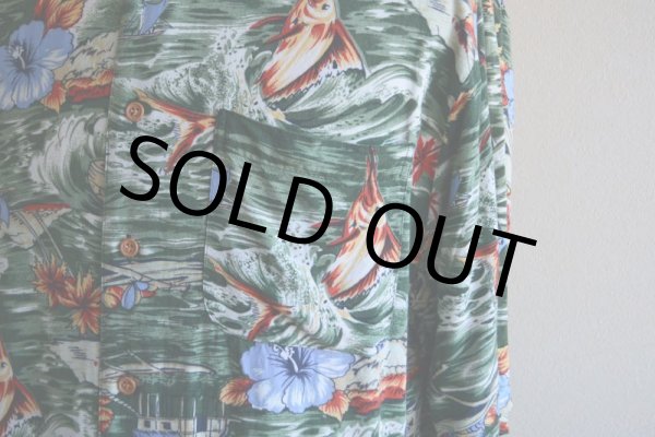 画像7: 1990s HANA BAY レーヨンアロハシャツ　 表記M  (7)