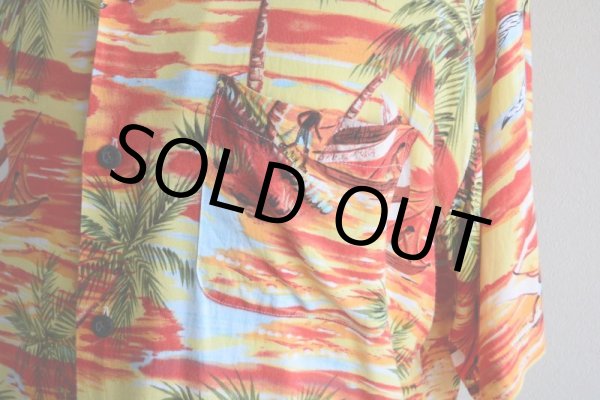 画像8: 1990s Pineapple Connection レーヨンアロハシャツ  表記S  (8)