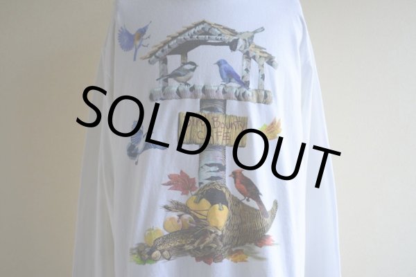 画像8: 2000s Bird Bounty CAFE L/S Tシャツ　 表記L  (8)