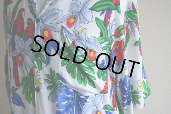 画像8: 1990s BASIX レーヨンアロハシャツ  表記M  (8)