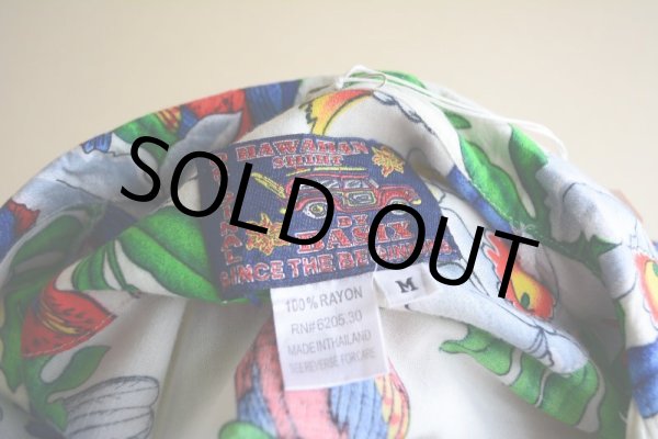 画像5: 1990s BASIX レーヨンアロハシャツ  表記M  (5)