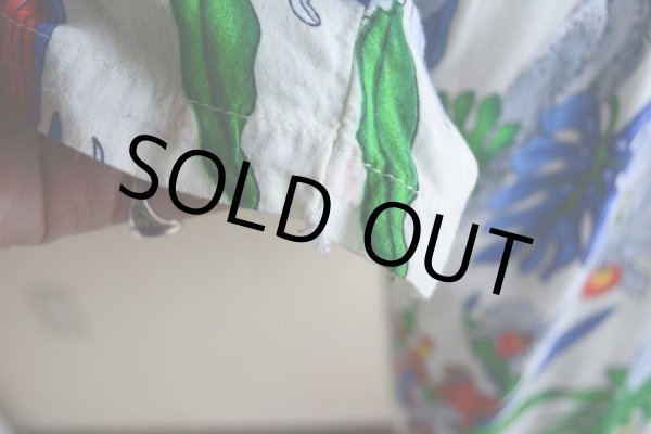 画像14: 1990s BASIX レーヨンアロハシャツ  表記M  (14)