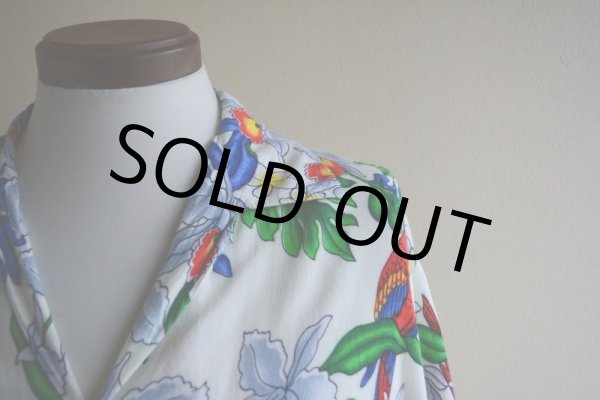 画像7: 1990s BASIX レーヨンアロハシャツ  表記M  (7)