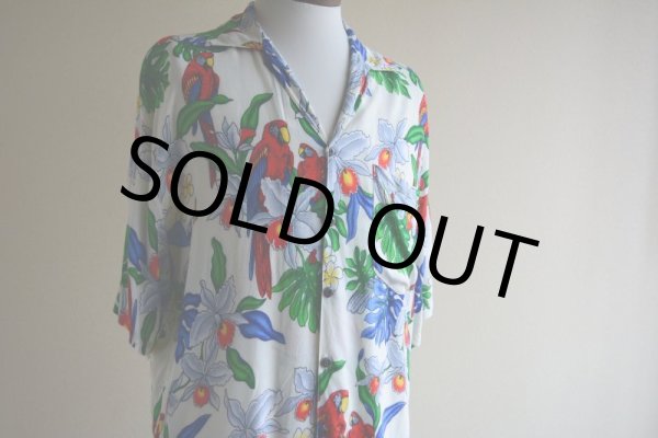画像9: 1990s BASIX レーヨンアロハシャツ  表記M  (9)