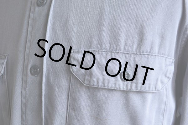 画像7: 1950s〜 PENNEY'S BIGMAC マチ付きワークシャツ  ARMY CLOTH  実寸L  (7)