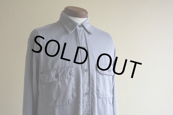 画像8: 1950s〜 PENNEY'S BIGMAC マチ付きワークシャツ  ARMY CLOTH  実寸L  (8)