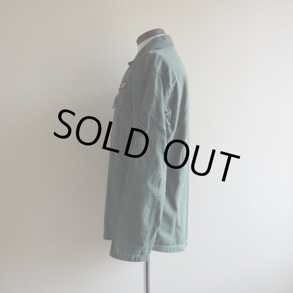 画像4: 1950s US.ARMY OG107 ユーティリティシャツ　 1st初期　 表記S  (4)