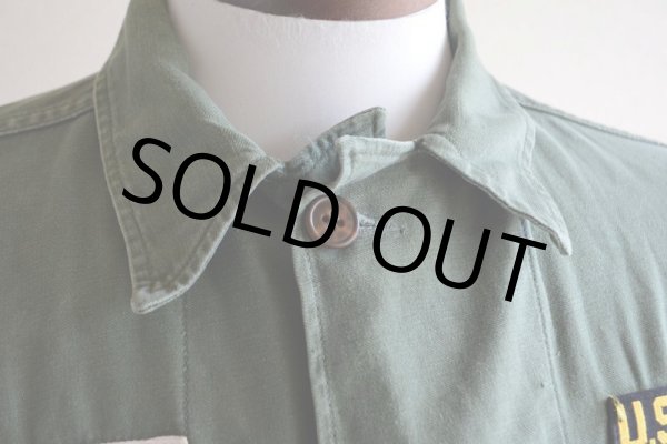 画像8: 1960s US.ARMY OG107 ユーティリティシャツ　 1st後期　 表記S  (8)